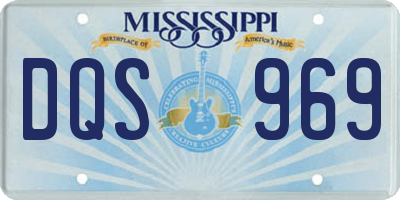 MS license plate DQS969