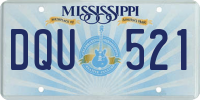MS license plate DQU521