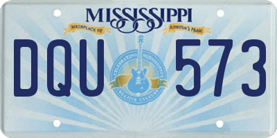MS license plate DQU573