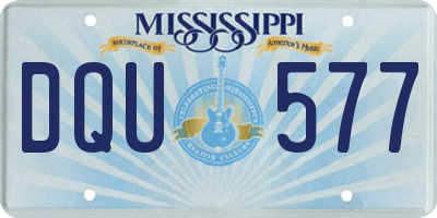 MS license plate DQU577
