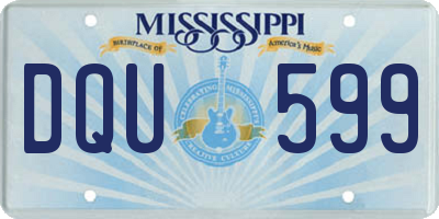 MS license plate DQU599