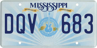 MS license plate DQV683