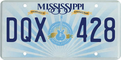 MS license plate DQX428