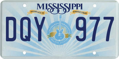 MS license plate DQY977