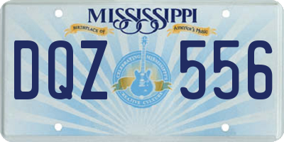 MS license plate DQZ556
