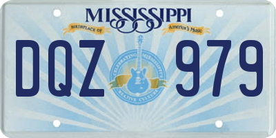 MS license plate DQZ979