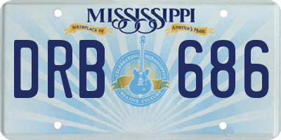 MS license plate DRB686