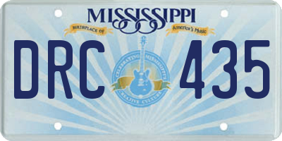 MS license plate DRC435