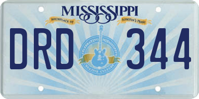 MS license plate DRD344