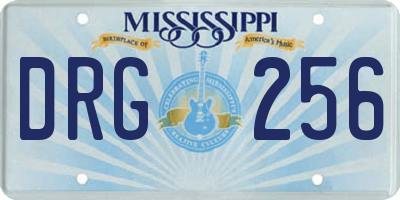 MS license plate DRG256