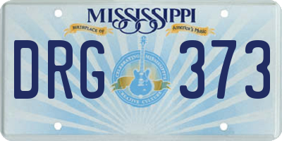 MS license plate DRG373