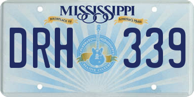 MS license plate DRH339