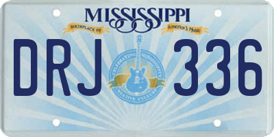 MS license plate DRJ336