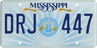 MS license plate DRJ447