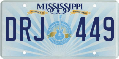 MS license plate DRJ449