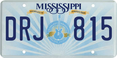 MS license plate DRJ815