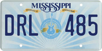 MS license plate DRL485