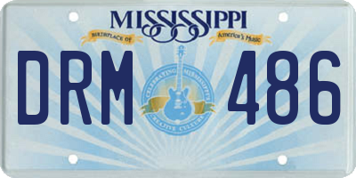 MS license plate DRM486