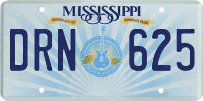 MS license plate DRN625
