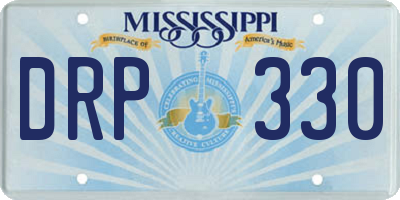 MS license plate DRP330