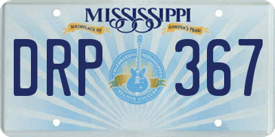 MS license plate DRP367