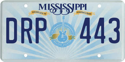 MS license plate DRP443