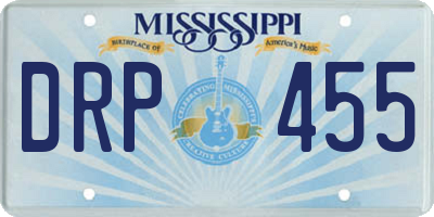 MS license plate DRP455