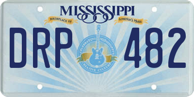 MS license plate DRP482