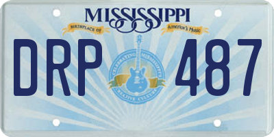 MS license plate DRP487