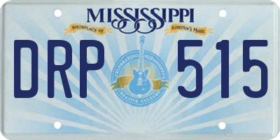 MS license plate DRP515