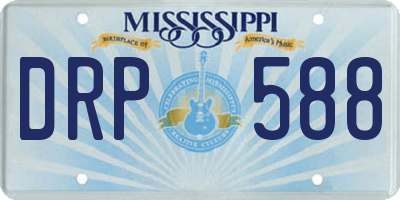 MS license plate DRP588