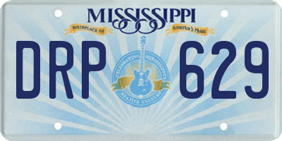 MS license plate DRP629
