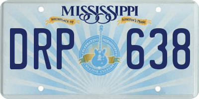 MS license plate DRP638