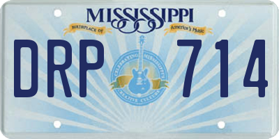 MS license plate DRP714