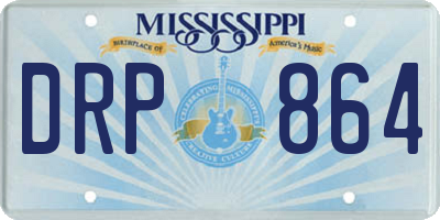 MS license plate DRP864