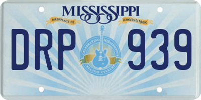 MS license plate DRP939