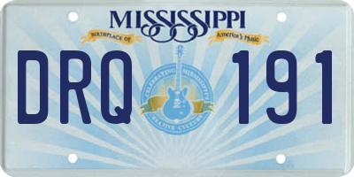 MS license plate DRQ191