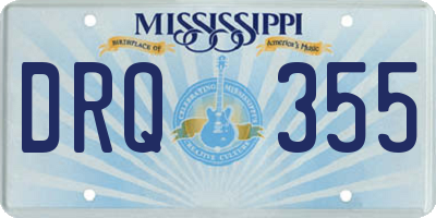 MS license plate DRQ355