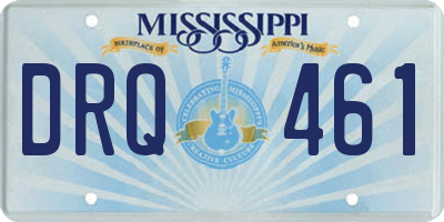 MS license plate DRQ461