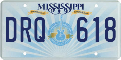 MS license plate DRQ618