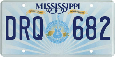 MS license plate DRQ682