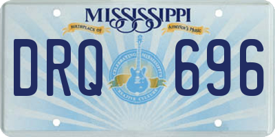 MS license plate DRQ696