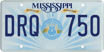MS license plate DRQ750