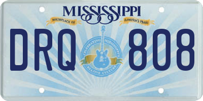 MS license plate DRQ808