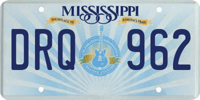 MS license plate DRQ962