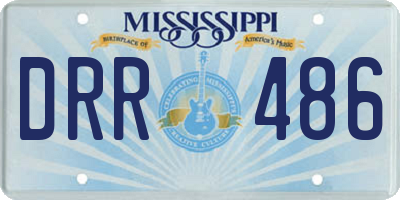 MS license plate DRR486
