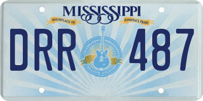 MS license plate DRR487