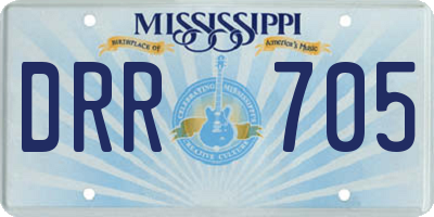 MS license plate DRR705