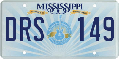 MS license plate DRS149
