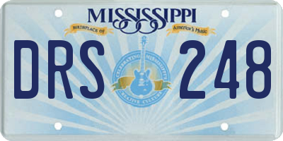 MS license plate DRS248